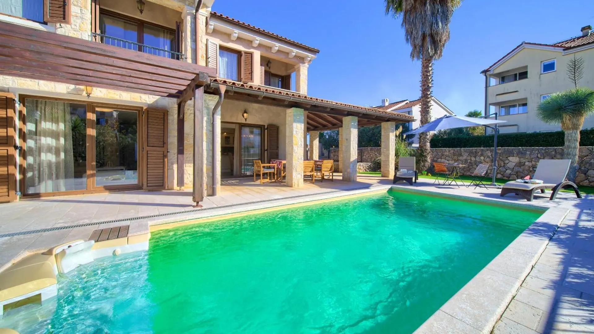 Holiday House Seascape II With Heated Pool Near The Sea Malinska 0*,  Croatia